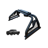 Barre de protection triangulaire tout-terrain 4x4 pour Ford F150 Tundra Ram, robuste avec découpe prévue pour feu stop monté sur le haut de la cabine