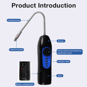 Rilevatore di perdite di refrigerante ad alta sensibilità ≤3g/anno per R134A, risposta rapida <3s, con certificazione CE per HVAC e riparazione AC auto - Product Image 3