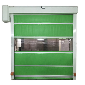 Puerta enrollable de alta velocidad industrial Precios PVC Plástico automático Persiana enrollable plegable rápida Puerta rápida - Product Image 1