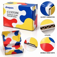 Boîte d'expédition personnalisée en carton ondulé brillant recyclable avec fermeture magnétique et logo imprimé pour cadeaux et artisanat
