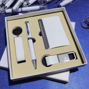 Ensemble cadeau de carnet de notes professionnel promotionnel de luxe avec 100 feuilles, porte-cartes, porte-clés, stylo - Cadeau de Noël d'entreprise - Product Image 4