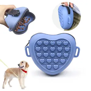 Nhà Sản Xuất Biểu Tượng Tùy Chỉnh Xách Tay Dog Đào Tạo Điều Trị Pouch Cấp Thực Phẩm Silicone Pet Dog Điều Trị Pouch Túi