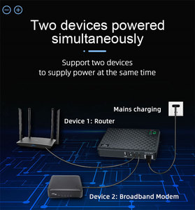 Mini <span class=keywords><strong>UPS</strong></span> 5V 12V 9V 24V pour équipement Internet, mini <span class=keywords><strong>onduleur</strong></span> DC portable pour routeurs Wi-Fi - Product Image 6