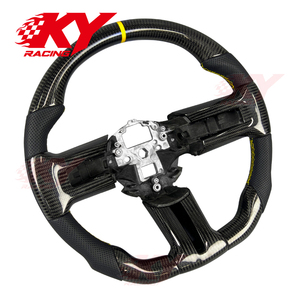 Volant sport en fibre de carbone pour Ford Mustang GT GT350 GT500 Shelby Cobra RTR GTS 2005-2014 - Product Image 2