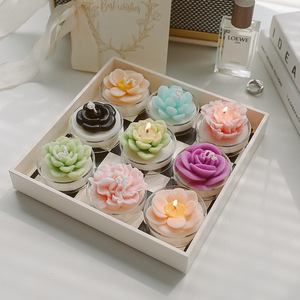 ローズフラワーキャンドル香りキャンドル家庭用装飾,卸売り - Product Image 1
