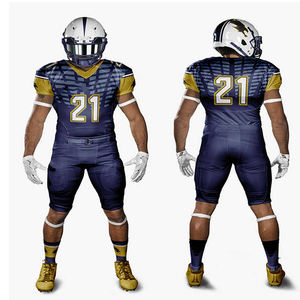 T-shirt de sport personnalisé pour hommes respirant uniforme imprimé de lettres américaines pour le rugby et le football en plein air grande taille disponible - Product Image 4