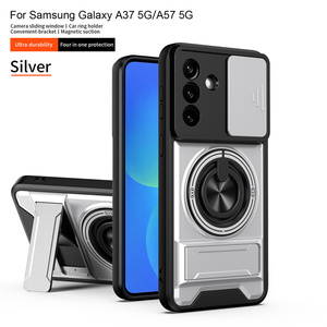 Étui de protection magnétique puissant Lichicase avec anneau rotatif et béquille pour appareil photo, compatible <span class=keywords><strong>Samsung</strong></span> A07 A57 A37 - Product Image 2