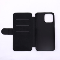 Étui de téléphone en cuir PU mini SCCFMM pour iPhone 13, coque de téléphone à sublimation avec emplacements pour cartes bancaires, étui de protection pour impression DIY