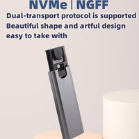 Aluminiumlegering NGFF NVMe SATA Dual Protocol M.2 SSD externe harde schijf behuizing voor pc en laptop