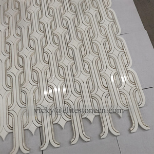 Factory Price Hotel <strong>Background</strong> Natural 20X20mm Square Mother of Pearl Shell Mosaic Tile for Bathroom Wall - Product Image 4