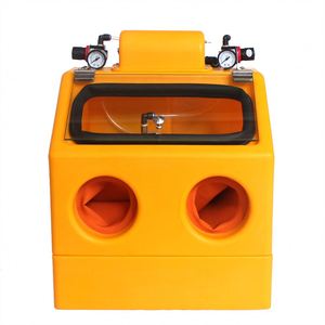 Mini cabine de sablage manuelle contrôlée par PLC, équipement professionnel de polissage et de nettoyage alcalin pour métaux, facile à utiliser - Product Image 5