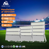 Reflector LED para Exteriores AORUITAI de Alta Luminosidad para PC, IP66, 100W, 150W, 200W, 300W, 450W, 500W, 750W, 1000W, para Estadios y Torres de Iluminación