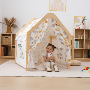 Casa de juegos interior de madera Montessori para niños pequeños, tienda de campaña interior, Centro de Actividades, sala de juegos, muebles para niños en edad preescolar - Product Image 2