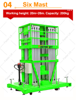 Échafaudage télescopique mobile hydraulique en aluminium Faster Lift 16m 18m 20 mètres, plateforme aérienne pour les ateliers de réparation de machines