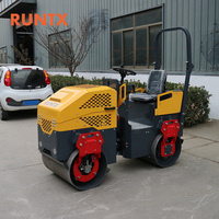 Rouleau compresseur routier à double tambour de 1,5 tonne, prix d'usine, machine de compactage municipale, rouleau compresseur routier de haute qualité