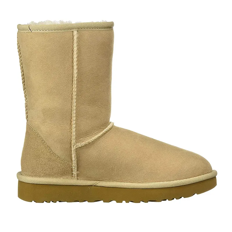 wholesale waterproof sheepskin winter designer flat warm long fur ugs boots for women