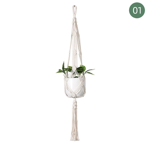 Colgadores de madera con cuentas decorativas para plantas de interior, juego de cestas para jardín, envío directo - Product Image 5