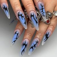 Faux ongles en vrac, style stiletto/pointu, marque privée, faits à la main, à presser, OEM pour la vente au détail