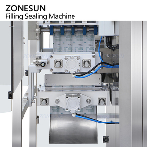 Machine de remplissage et de scellage sous vide automatique ZONESUN ZS-FS500K4 VFFS multi-voies pour sachets de sucre granulé avec alimentation volumétrique par servo - Product Image 6