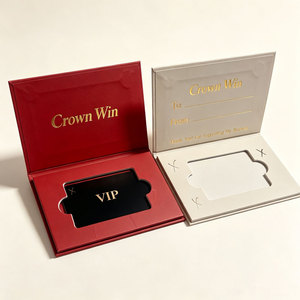 Caja de regalo magnética con tapa abatible, color blanco húmedo, para tarjetas de hotel, tarjetas de bienvenida, tarjetas VIP, tarjetas de crédito, caja de papel. - Product Image 1