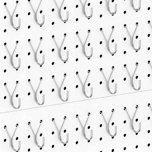 OEM 1 Inch Black Carbon Steel <b>J</b>-<b>Hooks</b> Pegboard Durable Functional Design Wall Mounted Office Use - Product Image 1