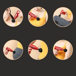 Mini pistola de masaje eléctrica de alta calidad, recargable, inalámbrica, muscular profunda potenciador de vibración, brazo, cuerpo, cuello, pierna, función de calentamiento - Product Image 5