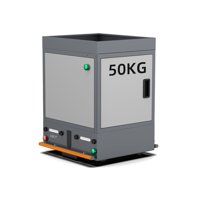 50KG Load Capacity Magnetic Tape Navigation AGV with Bracket Wireless RS485 Multi-Station Positioning&Wireless Charging Station