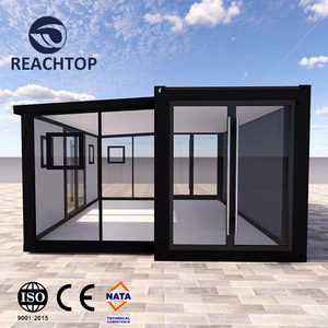 บ้านคอนเทนเนอร์แบบปีกเดี่ยวขยายได้สำหรับห้องนอนทำจากแผงแซนวิชและเหล็ก - Product Image 3