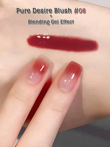 Vernis à ongles gel <span class=keywords><strong>semi</strong></span>-<span class=keywords><strong>permanent</strong></span> 10ML Pure Desire Jelly, couleur rose nude, gel UV pour manucure, top coat pour nail art - Product Image 6