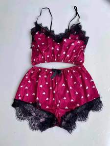 2022 नई सेक्सी पजामा सेट साटन Nightgown Pijamas महिलाओं 3pcs अंडरवियर लाउंज पहनने सेट महिलाओं प्लस आकार महिलाओं के नाइटवियर - Product Image 5
