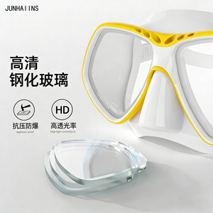 Diving Goggles M3177 Anti Fog Two <b>Windows</b> Adult Swimming Equipment - Product Image 2