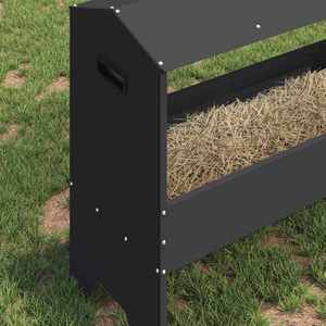 Mangeoire à <span class=keywords><strong>foin</strong></span> pour moutons en métal avec toit, résistante aux intempéries, pour l'extérieur, décoration extérieure - Product Image 3