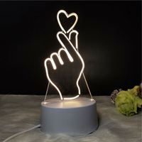 Veilleuse 3D à 3 Led multicolores, Illusion d'illusion, visuel 3D, lampe de chevet pour enfants, USB, livraison gratuite