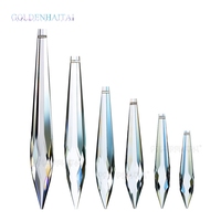 Lustre en cristal Icicle goutte 50. 63. 76. Ornement prisme 89.100.120.150mm pendentif attrape-soleil décoration de fenêtre 7803