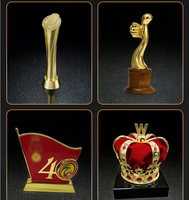 Trophée de basket-ball métallique extra-large personnalisable, trophées de football/volley-ball or, argent, bronze, récompenses pour événements sportifs – Vente chaude