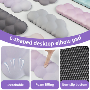 Protectores de Esquina en Forma de L Personalizados con Almohadilla de Memoria para Teclado, Paquete de 2, Almohadilla de Ratón en Forma de L para Reposamuñecas de Oficina - Product Image 2