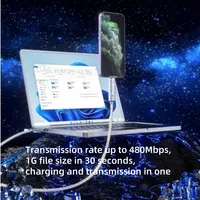 100W PD charge rapide de téléphone 4 en 1 4K Ultra HD câble de charge USB Type C Android USB données pour imprimante ordinateur lecteur de codes à barres