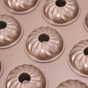 Spiral 9-Cavity Cake Mold Non-Stick Baking Pan For Home Oven Use - Product Image 2