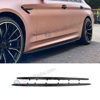 Jupes latérales en fibre de carbone sèche style MP complet pour BMW F90 M5, jupes latérales en carbone, diffuseur arrière, capuchons de rétroviseurs, kit de pièces de carrosserie