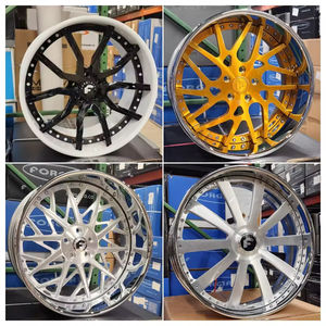 Jantes en alliage forgé Hunt Concave Chrome 2 pièces 22 24 26 28 <span class=keywords><strong>pouces</strong></span> avec capuchon flottant, 5 trous 5x120 5x114.3, jantes chromées, jantes forgées - Product Image 3