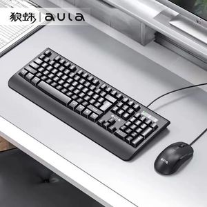 Aula Ac106 Wired Keyboard <b>Mouse</b> Combo 104 Keys Waterproof For Office Gaming - Product Image 2