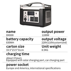 110V-240V banca di potere stazione di ricarica 200000mah 1000wh telefono cellulare banca di potere della stazione di batteria portatile per il campeggio all'aperto - Product Image 4