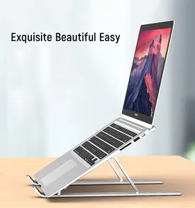 Soporte para portátil, soporte ajustable para portátil, soporte para tableta, soporte de escritorio plegable para Macbook Lenovo, accesorios portátiles para computadora - Product Image 6