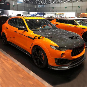 Kit de cuerpo de fibra de carbono para <span class=keywords><strong>Maserati</strong></span>, alerón delantero, difusor trasero y faldas laterales para <span class=keywords><strong>Maserati</strong></span> <span class=keywords><strong>Levante</strong></span> Facelift - Product Image 6