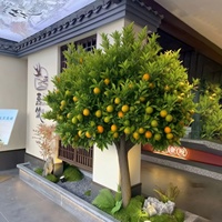 Arbre d'oranger artificiel, taille personnalisable, plante à fruits artificiels réalistes pour la décoration de la maison, du bureau, de l'hôtel, du mariage, du balcon