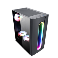 Boîtier pour ordinateur fixe gamer, tour de pc personnalisée, usb 3.1