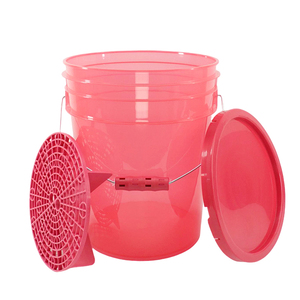 Wholesale 3.5 Gallon <b>Plastic</b> Car Wash <b>Bucket</b> with Round Lid Food Grade 5 Gallon for Water & Paint Use - Product Image 2
