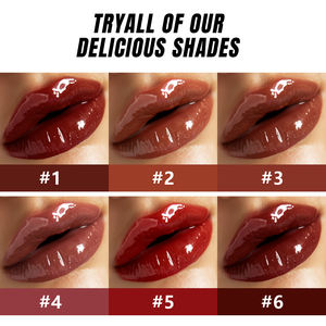 Meilleurs Vendeurs Brillant à Lèvres Effet Miroir Repulpant Éclatant <span class=keywords><strong>Rouge</strong></span> à Lèvres Brillant Imperméable et Hydratant <span class=keywords><strong>Sans</strong></span> <span class=keywords><strong>Transfert</strong></span> Cosmétiques pour Lèvres - Product Image 6