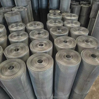 Maille métallique décorative en acier inoxydable, feuille de treillis métallique expansé pour plafond suspendu et design intérieur minimaliste