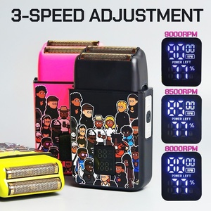 <span class=keywords><strong>Afeitadora</strong></span> Eléctrica de Doble Cuchilla de Alta Calidad con Pantalla LCD, <span class=keywords><strong>9000</strong></span> RPM, para Barbería - Product Image 4